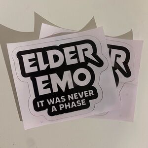 Elder Emo Sticker ($5 each)